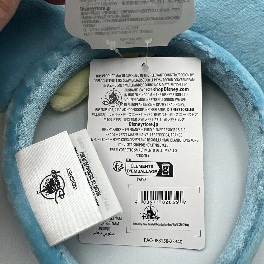 Disney Parks Stitch Blueberry Lemonade Munchlings Ears‎ Headband Picnic - NEW